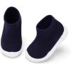 imageEngtoy Baby Shoes Baby Sock Shoes Baby Walking Shoes Infant NonSlip Breathable Slippers with Soft Rubber Sole Baby Boys Girls Slip On SneakersAll Blue