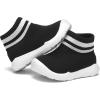 imageEngtoy Baby Shoes Baby Sock Shoes Baby Walking Shoes Infant NonSlip Breathable Slippers with Soft Rubber Sole Baby Boys Girls Slip On SneakersBlack