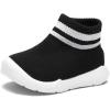 imageEngtoy Baby Shoes Baby Sock Shoes Baby Walking Shoes Infant NonSlip Breathable Slippers with Soft Rubber Sole Baby Boys Girls Slip On SneakersBlack