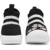 imageEngtoy Baby Shoes Baby Sock Shoes Baby Walking Shoes Infant NonSlip Breathable Slippers with Soft Rubber Sole Baby Boys Girls Slip On SneakersBlack Flower