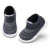 imageEngtoy Baby Shoes Baby Sock Shoes Baby Walking Shoes Infant NonSlip Breathable Slippers with Soft Rubber Sole Baby Boys Girls Slip On SneakersBlack Stripe