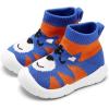 imageEngtoy Baby Shoes Baby Sock Shoes Baby Walking Shoes Infant NonSlip Breathable Slippers with Soft Rubber Sole Baby Boys Girls Slip On SneakersBlue Tiger