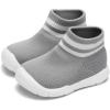 imageEngtoy Baby Shoes Baby Sock Shoes Baby Walking Shoes Infant NonSlip Breathable Slippers with Soft Rubber Sole Baby Boys Girls Slip On SneakersGrey