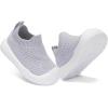 imageEngtoy Baby Shoes Baby Sock Shoes Baby Walking Shoes Infant NonSlip Breathable Slippers with Soft Rubber Sole Baby Boys Girls Slip On SneakersGrey Breathable