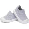 imageEngtoy Baby Shoes Baby Sock Shoes Baby Walking Shoes Infant NonSlip Breathable Slippers with Soft Rubber Sole Baby Boys Girls Slip On SneakersGrey Breathable