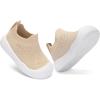 imageEngtoy Baby Shoes Baby Sock Shoes Baby Walking Shoes Infant NonSlip Breathable Slippers with Soft Rubber Sole Baby Boys Girls Slip On SneakersKhaki Breathable