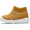 imageEngtoy Baby Shoes Baby Sock Shoes Baby Walking Shoes Infant NonSlip Breathable Slippers with Soft Rubber Sole Baby Boys Girls Slip On SneakersMustard