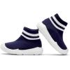imageEngtoy Baby Shoes Baby Sock Shoes Baby Walking Shoes Infant NonSlip Breathable Slippers with Soft Rubber Sole Baby Boys Girls Slip On SneakersNavy Blue