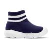 imageEngtoy Baby Shoes Baby Sock Shoes Baby Walking Shoes Infant NonSlip Breathable Slippers with Soft Rubber Sole Baby Boys Girls Slip On SneakersNavy Blue