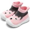 imageEngtoy Baby Shoes Baby Sock Shoes Baby Walking Shoes Infant NonSlip Breathable Slippers with Soft Rubber Sole Baby Boys Girls Slip On SneakersPink Fox