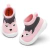 imageEngtoy Baby Shoes Baby Sock Shoes Baby Walking Shoes Infant NonSlip Breathable Slippers with Soft Rubber Sole Baby Boys Girls Slip On SneakersPink Fox