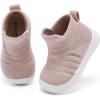 imageEngtoy Baby Shoes Baby Sock Shoes Baby Walking Shoes Infant NonSlip Breathable Slippers with Soft Rubber Sole Baby Boys Girls Slip On SneakersPink Mesh