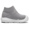 imageEngtoy Baby Shoes Baby Sock Shoes Baby Walking Shoes Infant NonSlip Breathable Slippers with Soft Rubber Sole Baby Boys Girls Slip On SneakersPure Grey