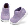 imageEngtoy Baby Shoes Baby Sock Shoes Baby Walking Shoes Infant NonSlip Breathable Slippers with Soft Rubber Sole Baby Boys Girls Slip On SneakersPurple
