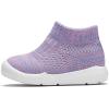 imageEngtoy Baby Shoes Baby Sock Shoes Baby Walking Shoes Infant NonSlip Breathable Slippers with Soft Rubber Sole Baby Boys Girls Slip On SneakersPurple