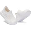 imageEngtoy Baby Shoes Baby Sock Shoes Baby Walking Shoes Infant NonSlip Breathable Slippers with Soft Rubber Sole Baby Boys Girls Slip On SneakersWhite Breathable