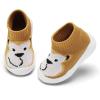 imageEngtoy Baby Shoes Baby Sock Shoes Baby Walking Shoes Infant NonSlip Breathable Slippers with Soft Rubber Sole Baby Boys Girls Slip On SneakersYellow Monkey