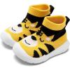 imageEngtoy Baby Shoes Baby Sock Shoes Baby Walking Shoes Infant NonSlip Breathable Slippers with Soft Rubber Sole Baby Boys Girls Slip On SneakersYellow Tiger