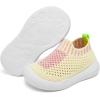 imageEngtoy Baby Shoes Boys Girls Walking Shoes Infant Lightweight Breathable Mesh Shoes Baby Sock Shoes NonSlip Shoes with Soft Rubber Sole SneakerYellow