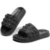 imageEngtoy Kid Boys Girls Slides Sandals For Kid Unisex Child Slippers Lightweight Nonslip Open Toe Comfy Shower Beach Funny Slide SandalsBlackBlack