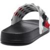 imageEngtoy Kid Boys Girls Slides Sandals For Kid Unisex Child Slippers Lightweight Nonslip Open Toe Comfy Shower Beach Funny Slide SandalsBlackdark Gray