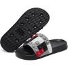imageEngtoy Kid Boys Girls Slides Sandals For Kid Unisex Child Slippers Lightweight Nonslip Open Toe Comfy Shower Beach Funny Slide SandalsBlackdark Gray