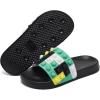 imageEngtoy Kid Boys Girls Slides Sandals For Kid Unisex Child Slippers Lightweight Nonslip Open Toe Comfy Shower Beach Funny Slide SandalsBlackgreener