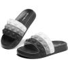 imageEngtoy Kid Boys Girls Slides Sandals For Kid Unisex Child Slippers Lightweight Nonslip Open Toe Comfy Shower Beach Funny Slide SandalsBlackgrey