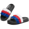 imageEngtoy Kid Boys Girls Slides Sandals For Kid Unisex Child Slippers Lightweight Nonslip Open Toe Comfy Shower Beach Funny Slide SandalsBlackred