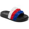 imageEngtoy Kid Boys Girls Slides Sandals For Kid Unisex Child Slippers Lightweight Nonslip Open Toe Comfy Shower Beach Funny Slide SandalsBlackred
