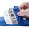 imageEngtoy Kid Boys Girls Slides Sandals For Kid Unisex Child Slippers Lightweight Nonslip Open Toe Comfy Shower Beach Funny Slide SandalsBluegrey