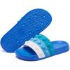 imageEngtoy Kid Boys Girls Slides Sandals For Kid Unisex Child Slippers Lightweight Nonslip Open Toe Comfy Shower Beach Funny Slide SandalsBluewhite