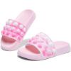 imageEngtoy Kid Boys Girls Slides Sandals For Kid Unisex Child Slippers Lightweight Nonslip Open Toe Comfy Shower Beach Funny Slide SandalsPale Pink