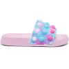 imageEngtoy Kid Boys Girls Slides Sandals For Kid Unisex Child Slippers Lightweight Nonslip Open Toe Comfy Shower Beach Funny Slide SandalsPinkblue