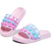 imageEngtoy Kid Boys Girls Slides Sandals For Kid Unisex Child Slippers Lightweight Nonslip Open Toe Comfy Shower Beach Funny Slide SandalsPinknavy Blue
