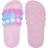 imageEngtoy Kid Boys Girls Slides Sandals For Kid Unisex Child Slippers Lightweight Nonslip Open Toe Comfy Shower Beach Funny Slide SandalsPinknavy Blue