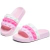 imageEngtoy Kid Boys Girls Slides Sandals For Kid Unisex Child Slippers Lightweight Nonslip Open Toe Comfy Shower Beach Funny Slide SandalsPinkred