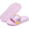 imageEngtoy Kid Boys Girls Slides Sandals For Kid Unisex Child Slippers Lightweight Nonslip Open Toe Comfy Shower Beach Funny Slide SandalsPinkwhite