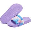 imageEngtoy Kid Boys Girls Slides Sandals For Kid Unisex Child Slippers Lightweight Nonslip Open Toe Comfy Shower Beach Funny Slide SandalsPurpleblue