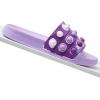 imageEngtoy Kid Boys Girls Slides Sandals For Kid Unisex Child Slippers Lightweight Nonslip Open Toe Comfy Shower Beach Funny Slide SandalsPurplelilac