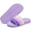 imageEngtoy Kid Boys Girls Slides Sandals For Kid Unisex Child Slippers Lightweight Nonslip Open Toe Comfy Shower Beach Funny Slide SandalsPurplepink