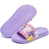 imageEngtoy Kid Boys Girls Slides Sandals For Kid Unisex Child Slippers Lightweight Nonslip Open Toe Comfy Shower Beach Funny Slide SandalsPurpleyellow