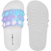 imageEngtoy Kid Boys Girls Slides Sandals For Kid Unisex Child Slippers Lightweight Nonslip Open Toe Comfy Shower Beach Funny Slide SandalsWhiteblue