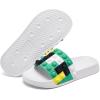 imageEngtoy Kid Boys Girls Slides Sandals For Kid Unisex Child Slippers Lightweight Nonslip Open Toe Comfy Shower Beach Funny Slide SandalsWhitegreener
