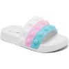 imageEngtoy Kid Boys Girls Slides Sandals For Kid Unisex Child Slippers Lightweight Nonslip Open Toe Comfy Shower Beach Funny Slide SandalsWhitepink