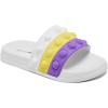 imageEngtoy Kid Boys Girls Slides Sandals For Kid Unisex Child Slippers Lightweight Nonslip Open Toe Comfy Shower Beach Funny Slide SandalsWhitepurple