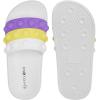 imageEngtoy Kid Boys Girls Slides Sandals For Kid Unisex Child Slippers Lightweight Nonslip Open Toe Comfy Shower Beach Funny Slide SandalsWhitepurple