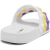 imageEngtoy Kid Boys Girls Slides Sandals For Kid Unisex Child Slippers Lightweight Nonslip Open Toe Comfy Shower Beach Funny Slide SandalsWhitepurple