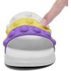 imageEngtoy Kid Boys Girls Slides Sandals For Kid Unisex Child Slippers Lightweight Nonslip Open Toe Comfy Shower Beach Funny Slide SandalsWhitepurple