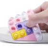 imageEngtoy Kid Boys Girls Slides Sandals For Kid Unisex Child Slippers Lightweight Nonslip Open Toe Comfy Shower Beach Funny Slide SandalsWhitetepale Pink